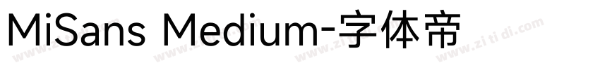 MiSans Medium字体转换